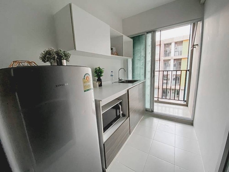 ให้เช่าคอนโด ดีคอนโด แคมปัส รีสอร์ท บางนา พื้นที่ 30 ตร.ม. สตูดิโอ เช่า 8,500 บ/ด