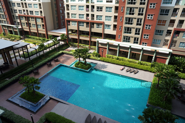 ให้เช่าคอนโด ลุมพินี เพลส รัชโยธิน พื้นที่ 28 ตร.ม. 1 ห้องนอน ให้เช่า 12,000 บ/ด