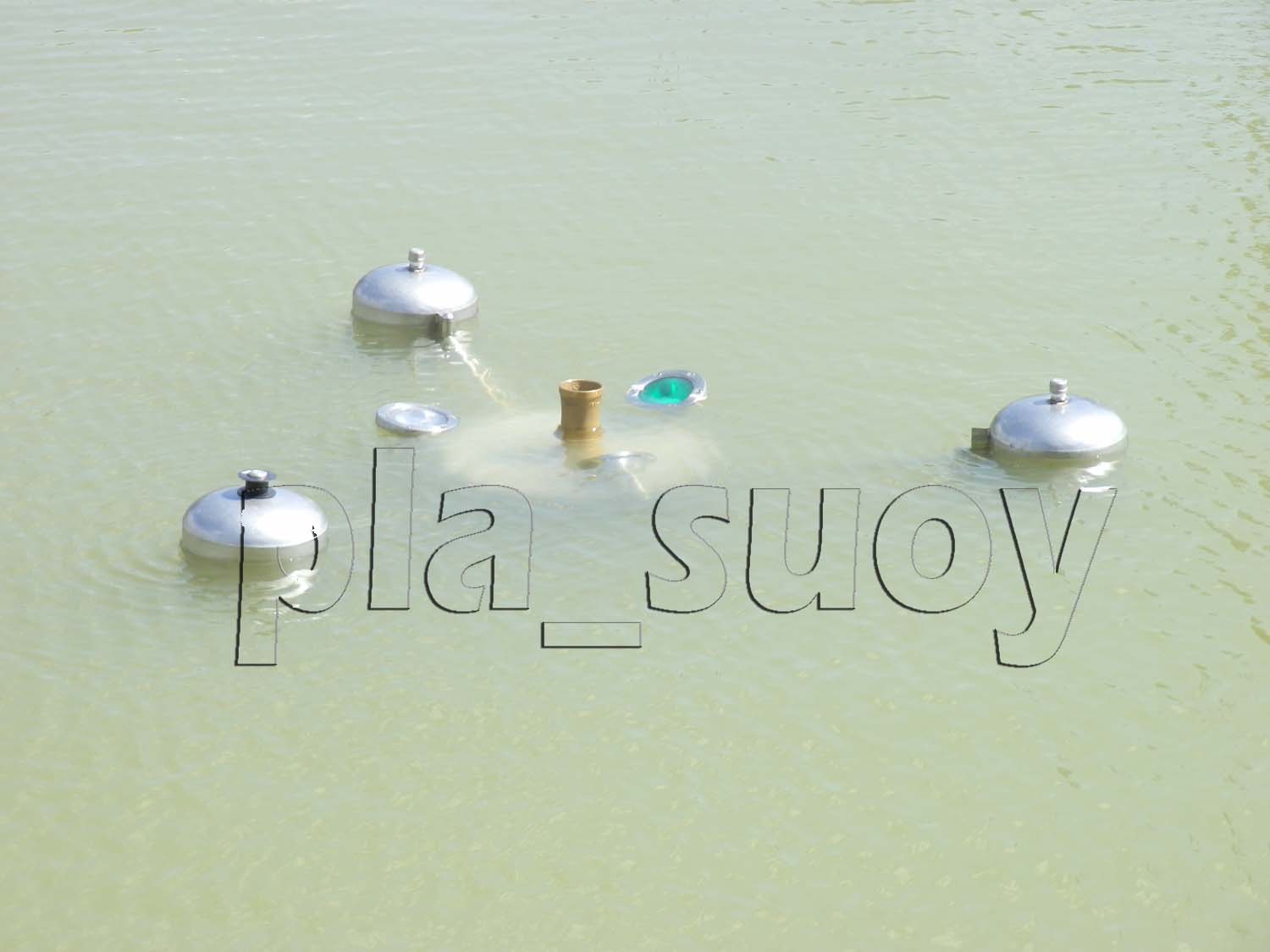 ชุดน้ำพุทุ่นลอยราคาประหยัด ที่บ้านไร่ทอแสง