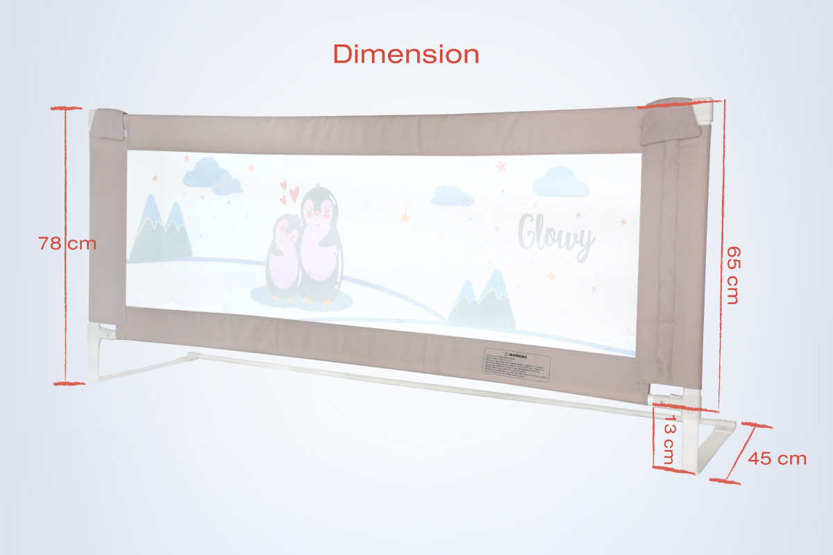 GLOWY Star ที่กั้นเตียง สำหรับเด็ก รุ่น GLOWY Bed rail lII ยาว 180 ซม.