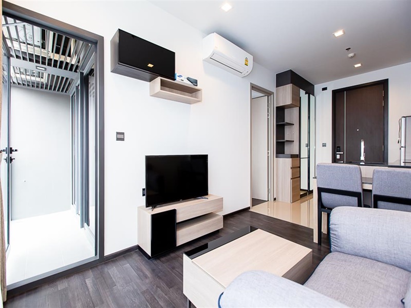 ให้เช่าคอนโด เดอะ ไลน์ อโศก-รัชดา พื้นที่ 34.75 ตร.ม. 1 ห้องนอน เช่า 20,000 บ/ด