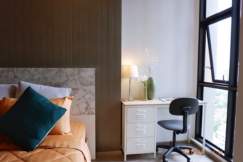 ให้เช่าคอนโด ริทึ่ม เอกมัย พื้นที่ 30.5 ตร.ม. 1 ห้องนอน เช่า 20,000 บ/ด