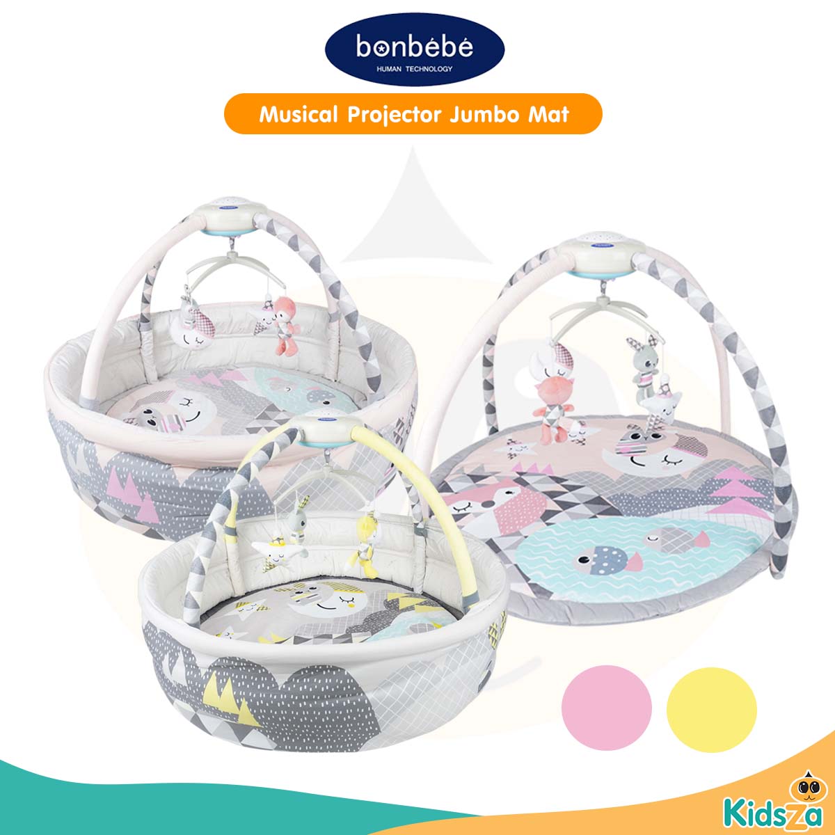 bonbebe Musical Projector Jumbo Mat Playgym