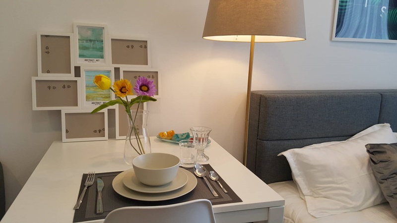 ให้เช่าคอนโด ไอดีโอ โมบิ อโศก พื้นที่ 28.55 ตร.ม. สตูดิโอ เช่า 13,000 บ/ด