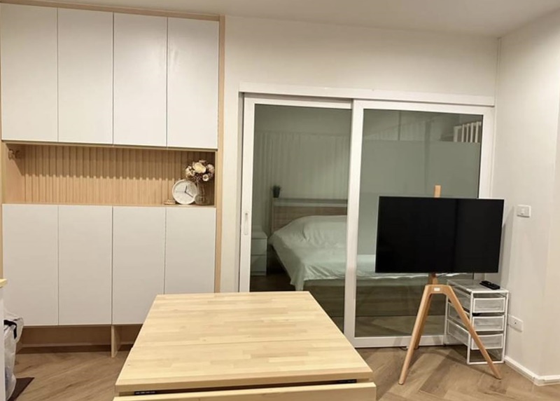 ให้เช่าคอนโด เดอะ คีย์ แจ้งวัฒนะ พื้นที่ 36 ตร.ม. 1 ห้องนอน เช่า 12,000 บ/ด