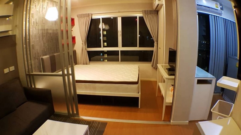 ให้เช่าคอนโด ลุมพินี พาร์ค รัตนาธิเบศร์-งามวงศ์วาน พื้นที่ 23 ตร.ม. 1 ห้องนอน เช่า 6,800 บ/ด