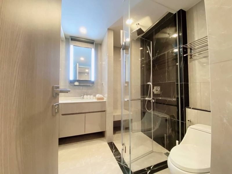 ให้เช่าคอนโด วันไนน์ไฟว์ อโศก-พระราม 9 พื้นที่ 35 ตรม. 1 ห้องนอน เช่า 28,000 บ/ด