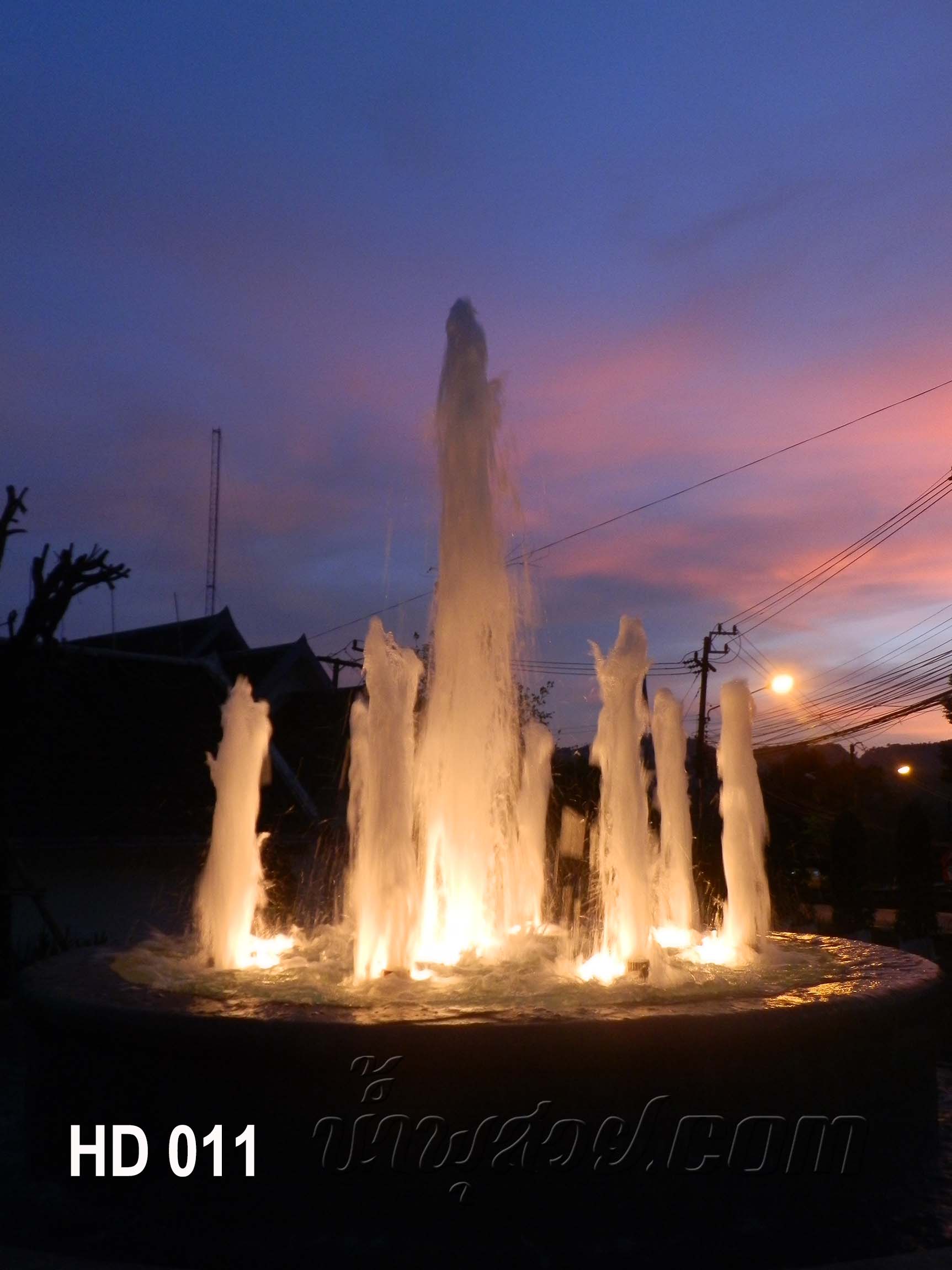 บ่อน้ำพุ วงกลม 2 ชั้น ที่เทศบาลตำบลหัวดง อ.ลับแล จ.อุตรดิตถ์