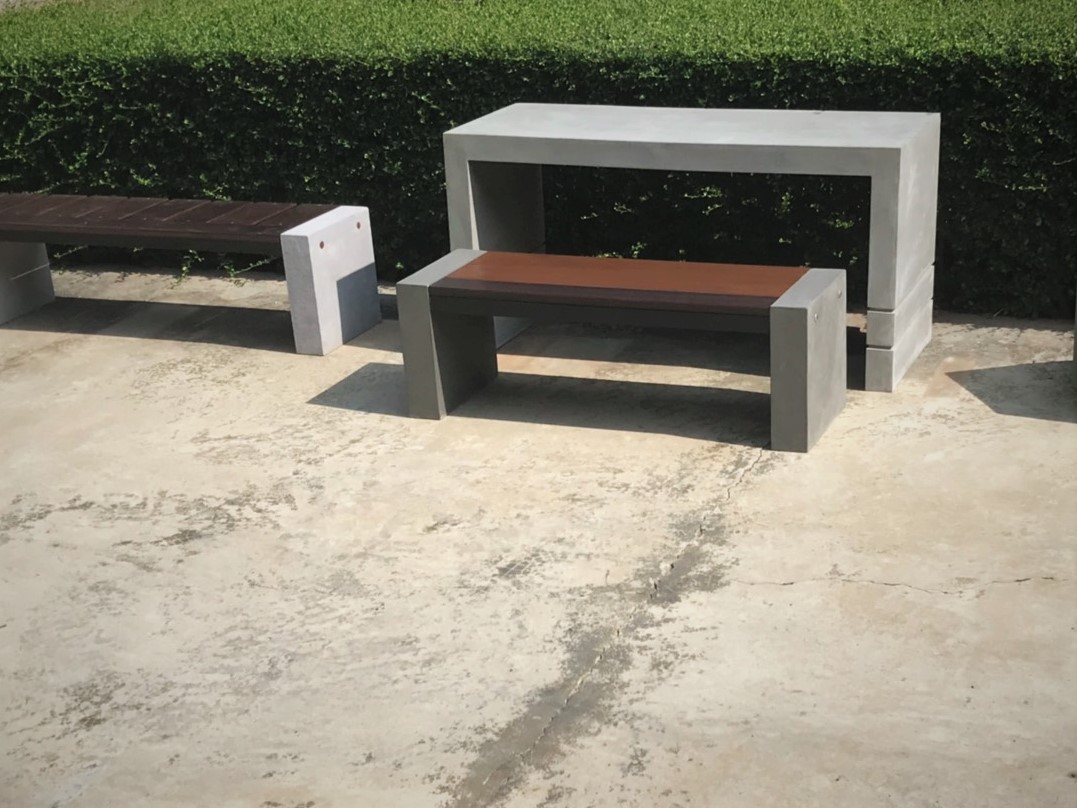 ม้านั่งสนาม รุ่นท็อปทูโทน ไม้ไฟเบอร์ซีเมนต์ TTP0201-120