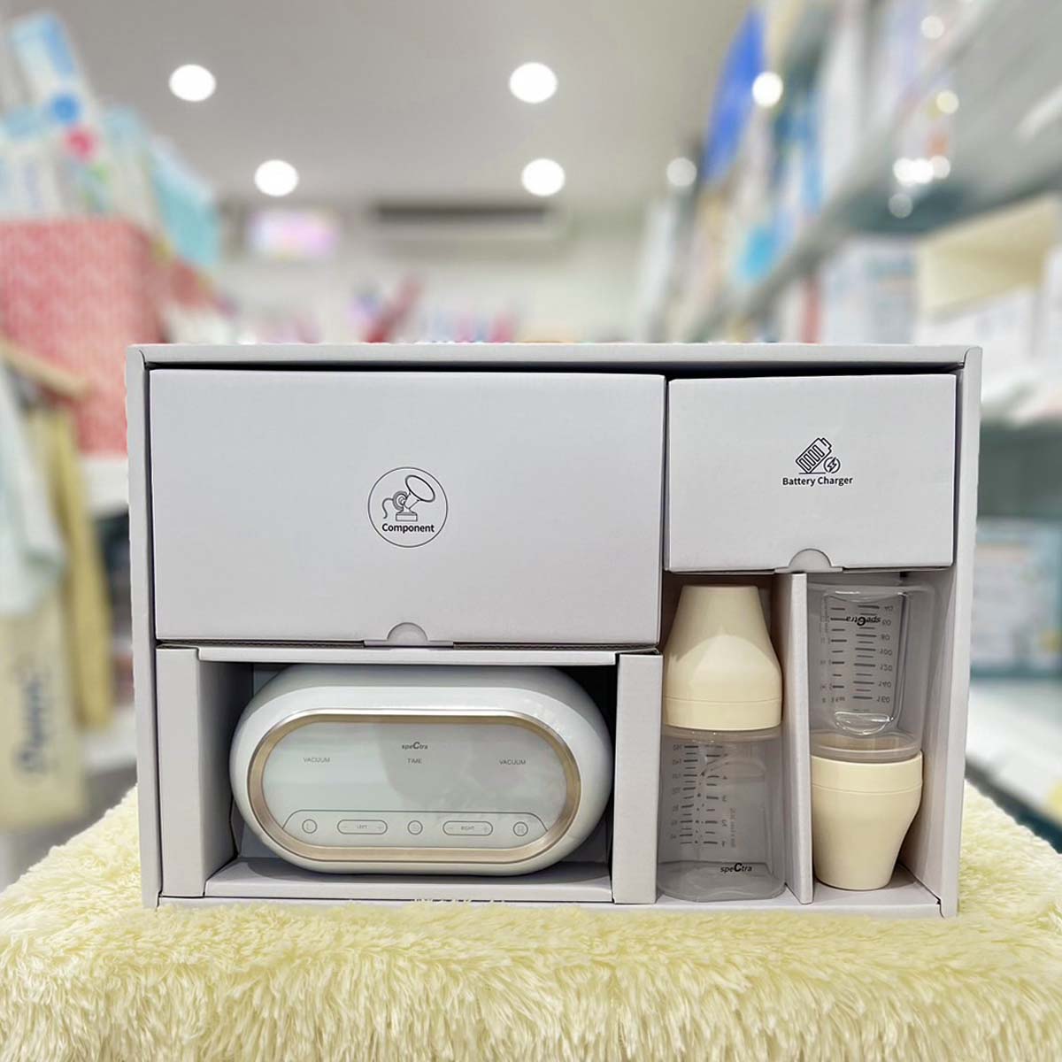 Spectra เครื่องปั๊มนมไฟฟ้า ปั๊มคู่ ระบบ 2 มอเตอร์ รุ่น Dual Compact