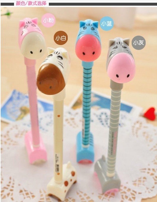 ปากกา ลายม้าลาย ตั้งได้ (ซื้อ 12 ชิ้น ราคาส่ง 15 บาท/ชิ้น)