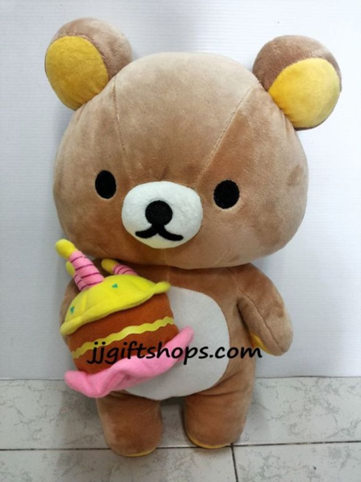 ตู๊กตา Rilakkuma ถือขนมเค็ก นิ่มน่ารักมากค่ะ