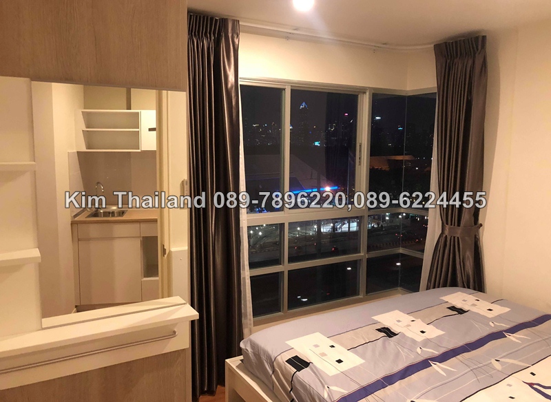 ให้เช่าคอนโด ลุมพินี เพลส พระราม4-รัชดาภิเษก พื้นที่ 28.5 ตร. ม. 1 ห้องนอน เช่า 18,000 บ/ด
