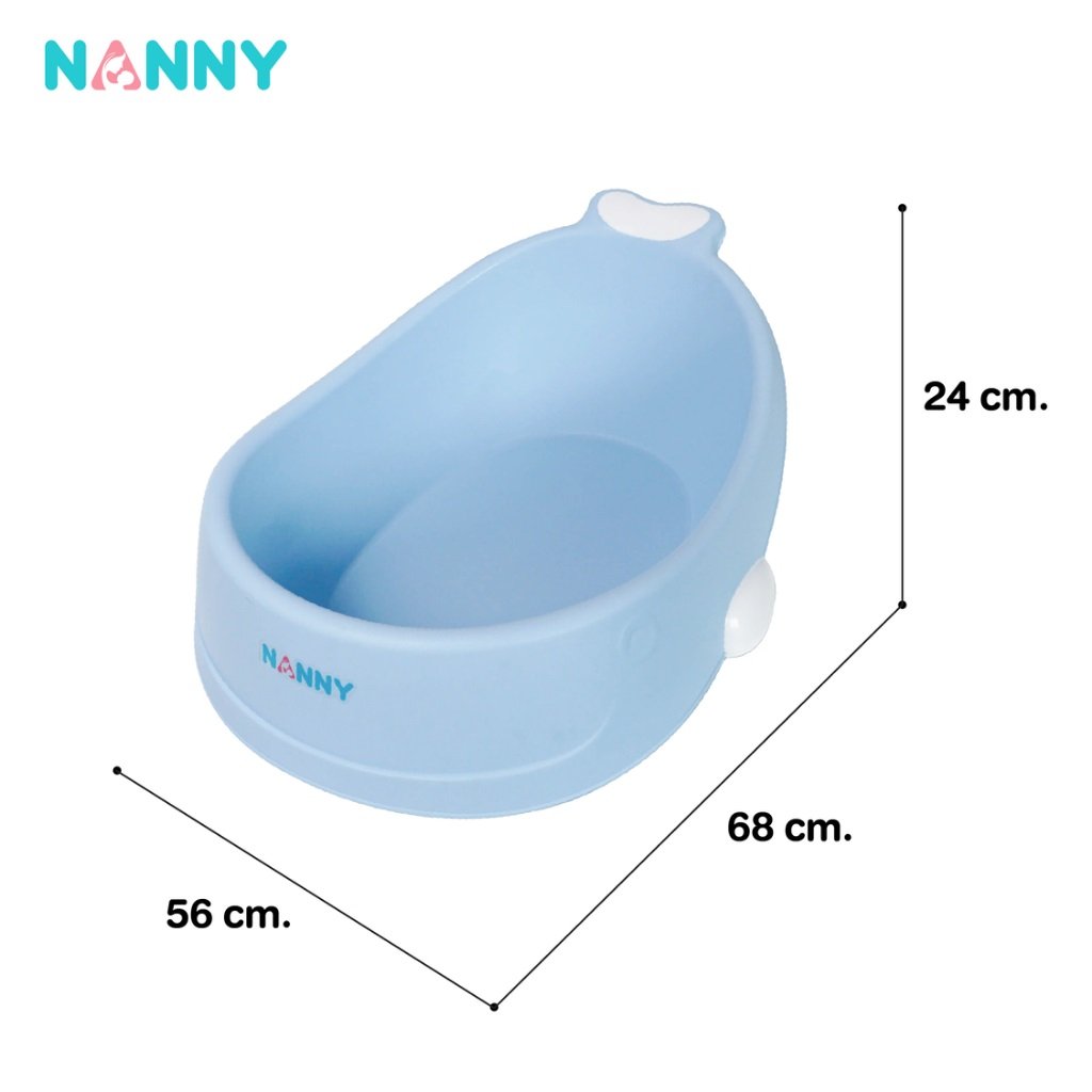 Nanny อ่างอาบน้ำ รูปทรงปลาวาฬ ใบใหญ่ สำหรับเด็ก