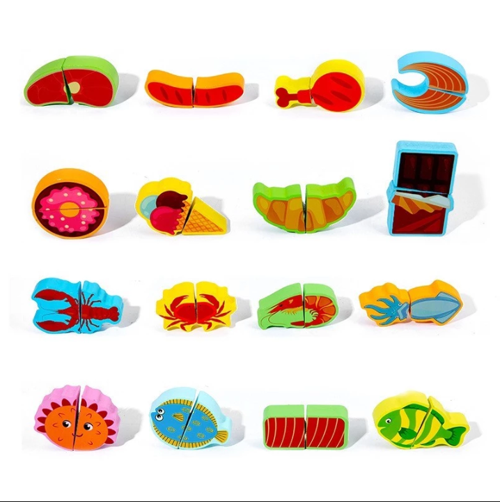 Haoh baby ชุดของเล่น จิ๊กซอว์ ชุดบล็อค ของเล่นไม้ สำหรับเด็ก