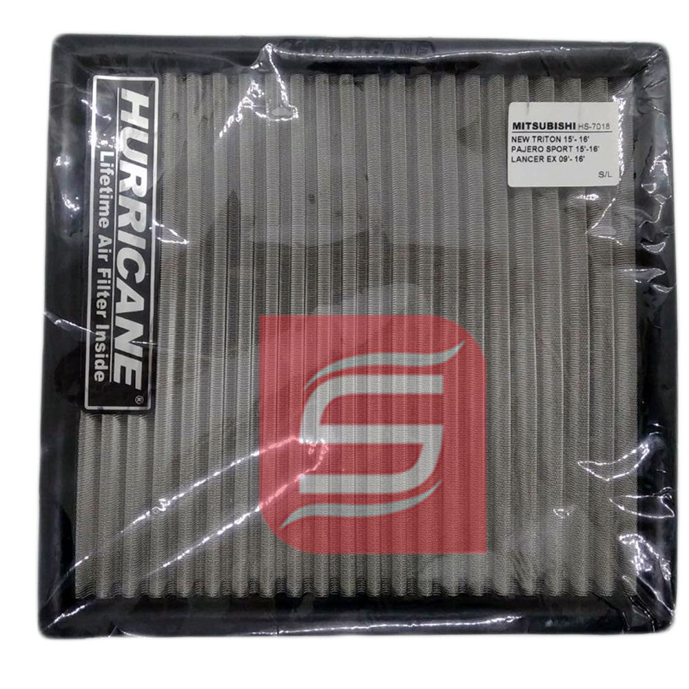 กรองแอร์ สแตนเลส Hurricane Mitsubishi New Triton 2015-2018 Pajero Sport 2015-2018 Lancer EX 2009-2018