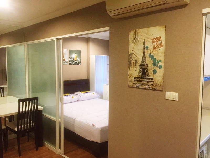 ให้เช่าคอนโด ลุมพินี เพลส พระราม 9 พื้นที่ 35 ตร.ม. 1 ห้องนอน เช่า 13,000 บ/ด