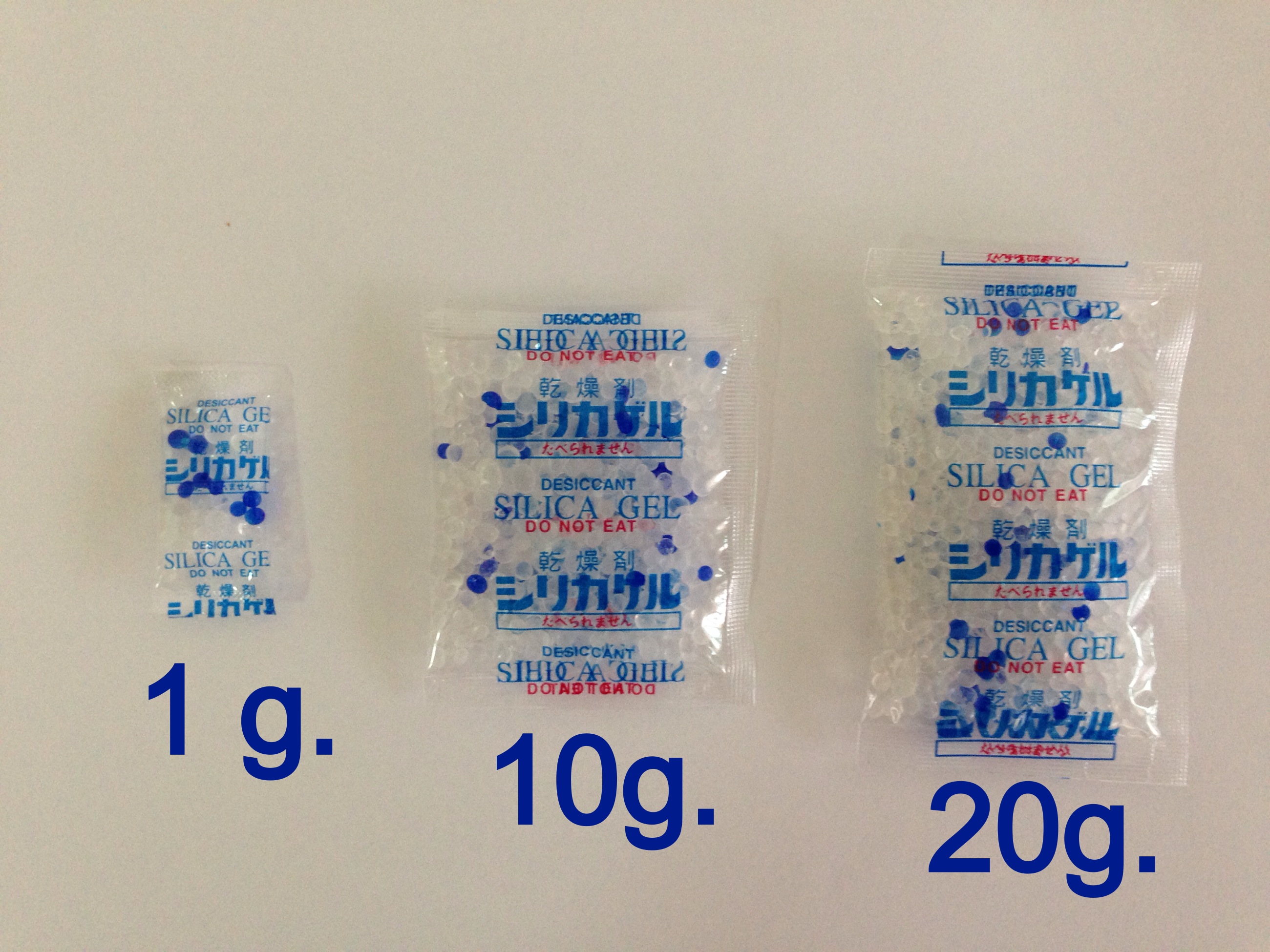 ซิลิก้าเจล ชนิด 1 กรัม (1 แพ็ค = 100 ซอง)