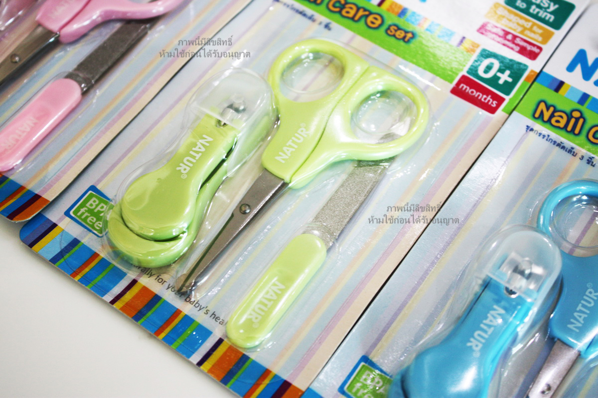 NATUR ชุดกรรไกรตัดเล็บเด็ก 3 ชิ้น