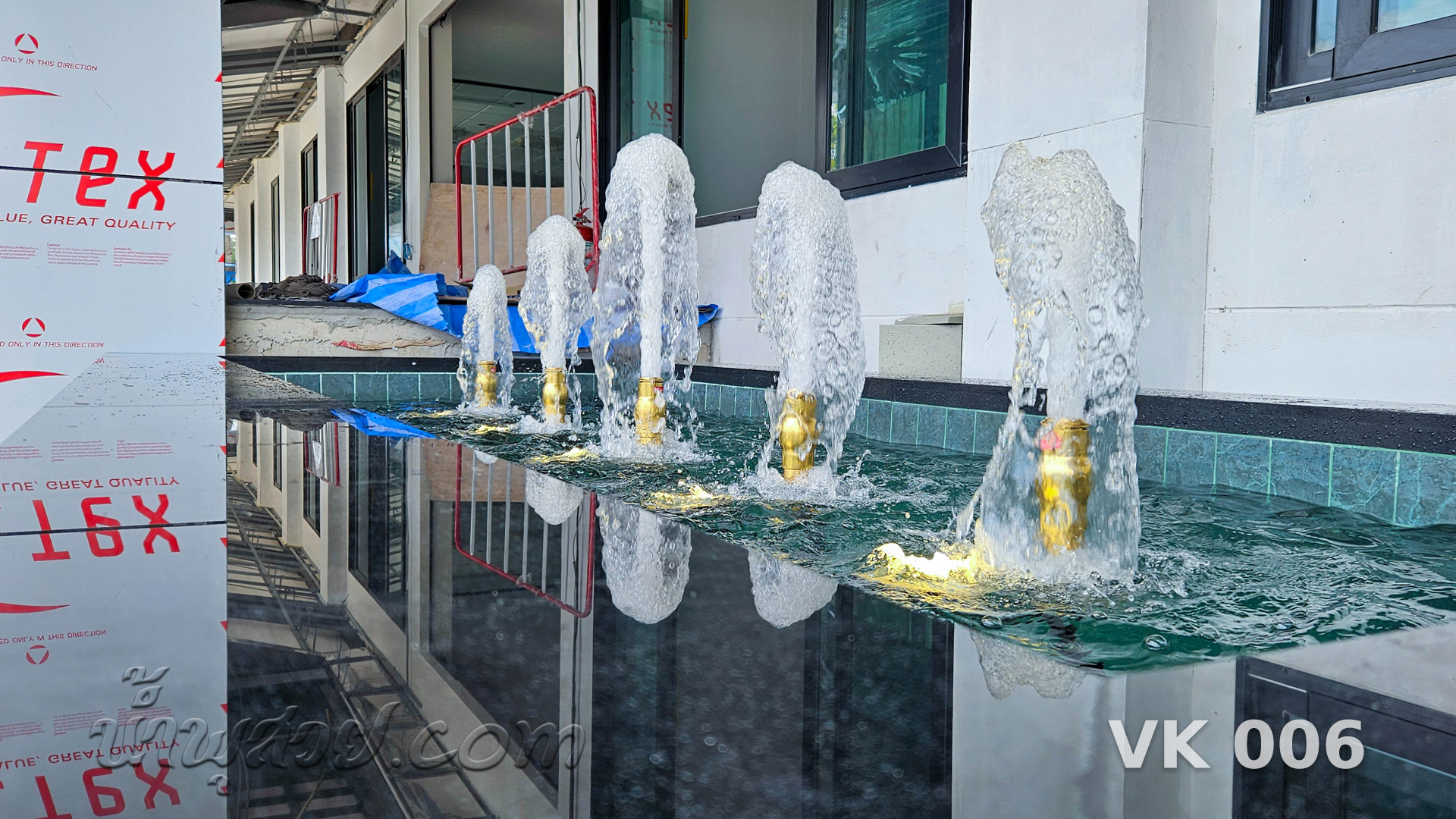 น้ำพุฟองเบียร์ วงษ์สยามก่อสร้าง จ.ระยอง