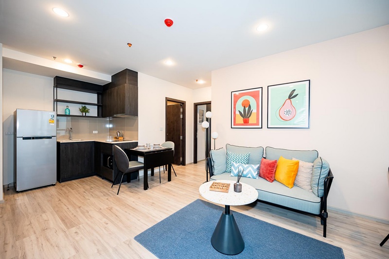 ให้เช่าคอนโด เอ็กซ์ที ห้วยขวาง พื้นที่ 50.3 ตร.ม. 1 ห้องนอน เช่า 33,000 บ/ด