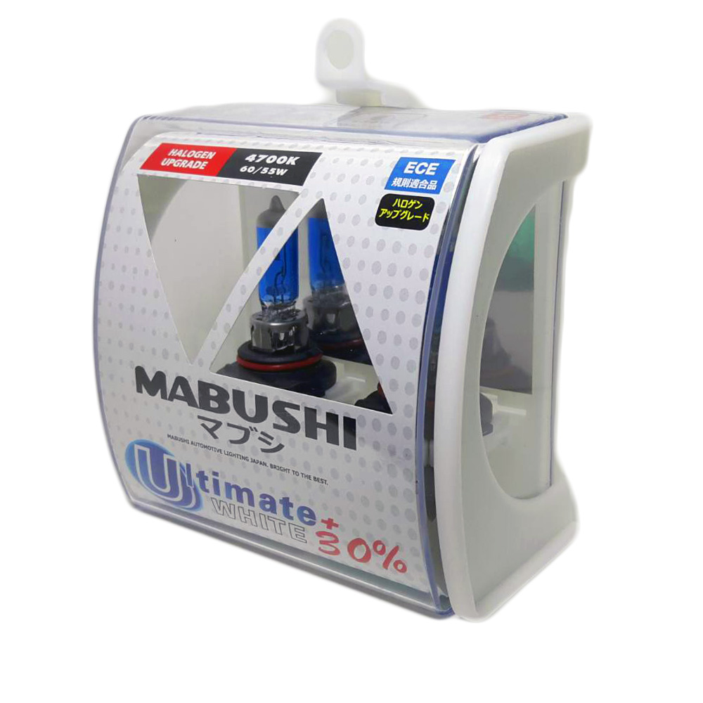 Mabushi หลอดไฟหน้า รถยนต์ HB4 9006 White Light Halogen 12V