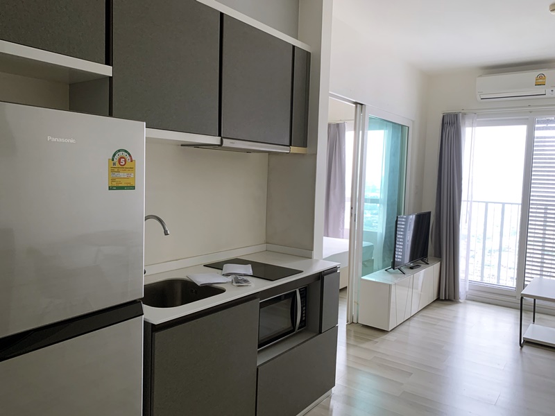 ให้เช่าคอนโด เดอะคีย์ สาทร-เจริญราษฎร์ พื้นที่ 33 ตร.ม. 1 ห้องนอน เช่า 13,000 บ/ด