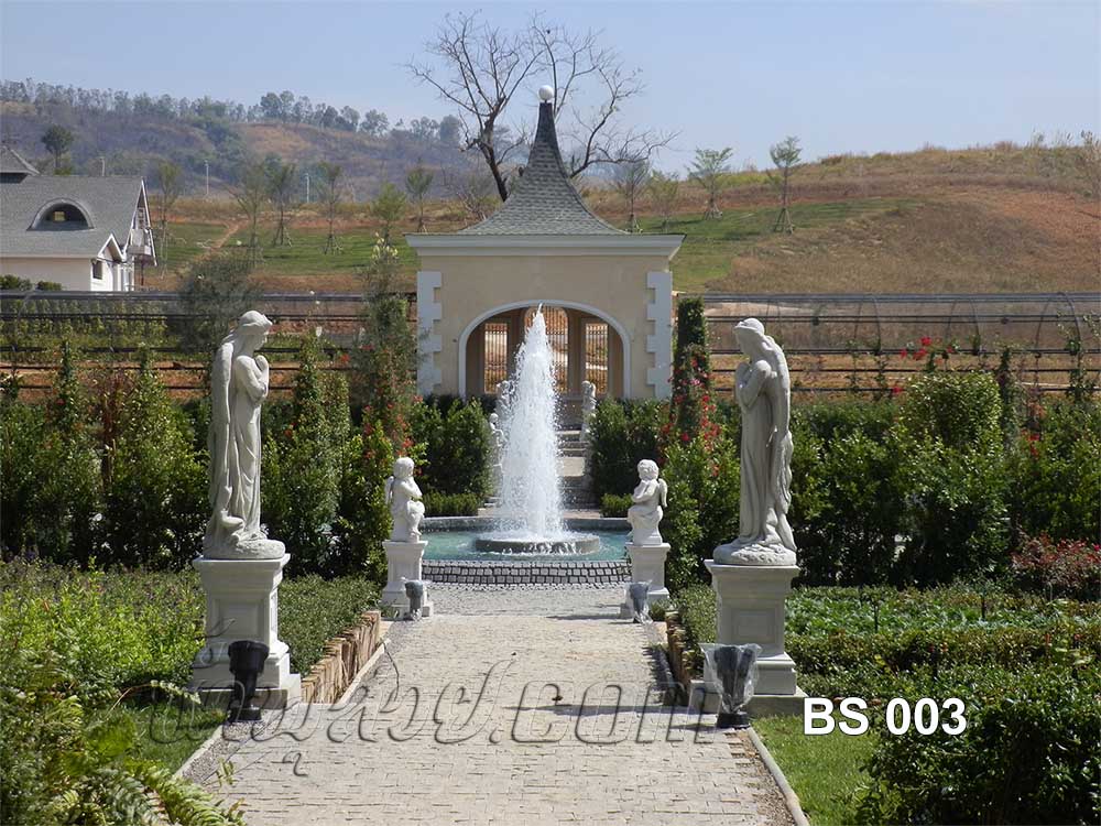 น้ำพุแต่งสวน ในโครงการ The BlueSky รีสอร์ท เขาค้อ