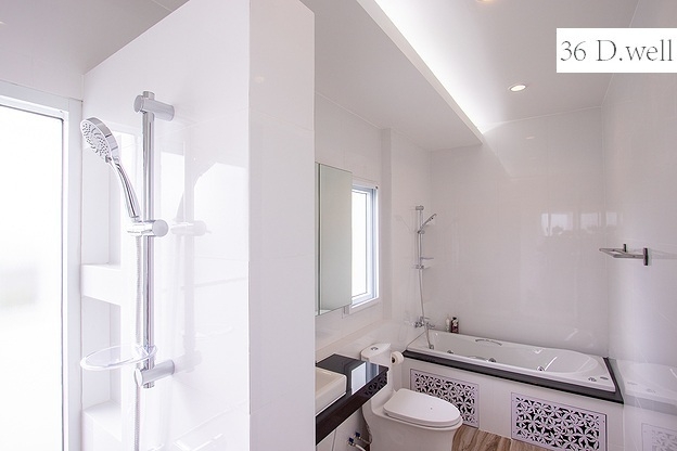 ให้เช่าคอนโด 36 ดี.เวล พื้นที่ 150 ตร.ม. 3 ห้องนอน (เพนส์เฮ้าส์) เช่า 45,000 บ/ด