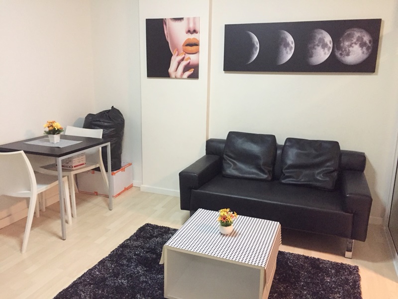 ให้เช่า ดีคอนโด รามอินทรา 47 พื้นที่ 30 ตร.ม. 1 ห้องนอน เช่า 7,500 บ/ด