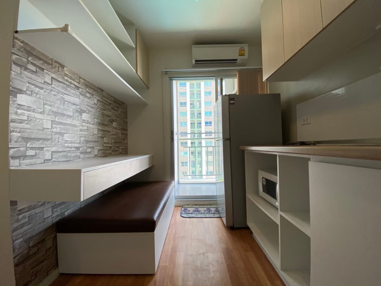 ให้เช่าคอนโดลุมพินี วิลล์ นครอินทร์ - ริเวอร์วิว พื้นที่ 26 ตร.ม. 1 ห้องนอน เช่า 6,500 บ/ด