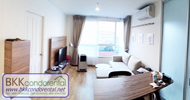 ให้เช่าคอนโด ยู ดีไลท์ เรสซิเดนท์ พัฒนาการ-ทองหล่อ ชั้น 9 พื้นที่ 35 ตรม. 1 ห้องนอน เช่า 16,000 บ/ด