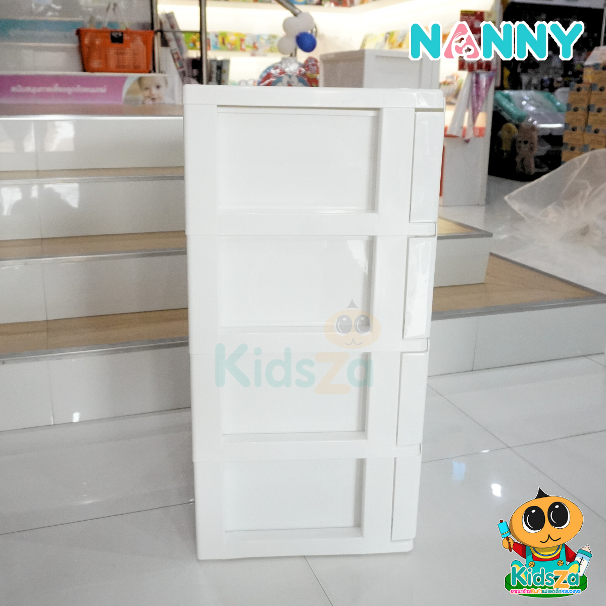 Nanny แนนนี่ ลิ้นชัก อเนกประสงค์ ใส่ของใช้เด็ก 4 ชั้น ลายมุนิน