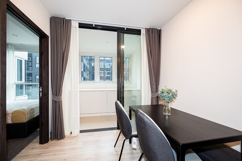 ให้เช่าคอนโด เอ็กซ์ที ห้วยขวาง พื้นที่ 35.09 ตร.ม. 1 ห้องนอน เช่า 16,500 บ/ด