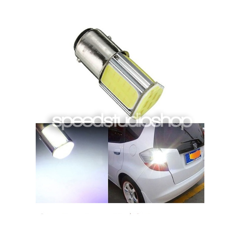 LED หลอดไฟ LED สามเหลี่ยม ขั้ว 1156 BA15S แบบเขี้ยว สำหรับไฟเลี้ยว ไฟถอย (สีขาว)