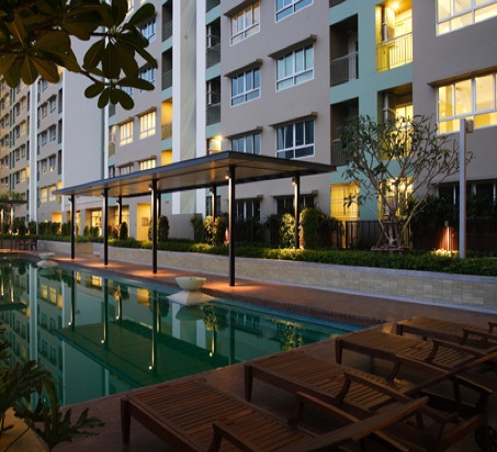 ให้เช่าคอนโด ลุมพินี เพลส พระราม 9 พื้นที่ 38 ตร.ม. 1 ห้องนอน เช่า 17,000 บ/ด