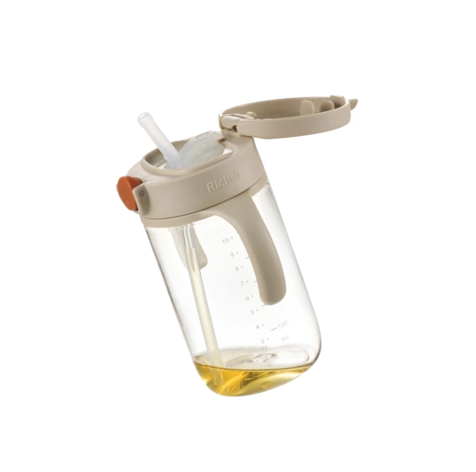 Richell แก้วหลอดดูดกันสำลัก รุ่น AXSTARS สำหรับเด็ก 7เดือนขึ้นไป