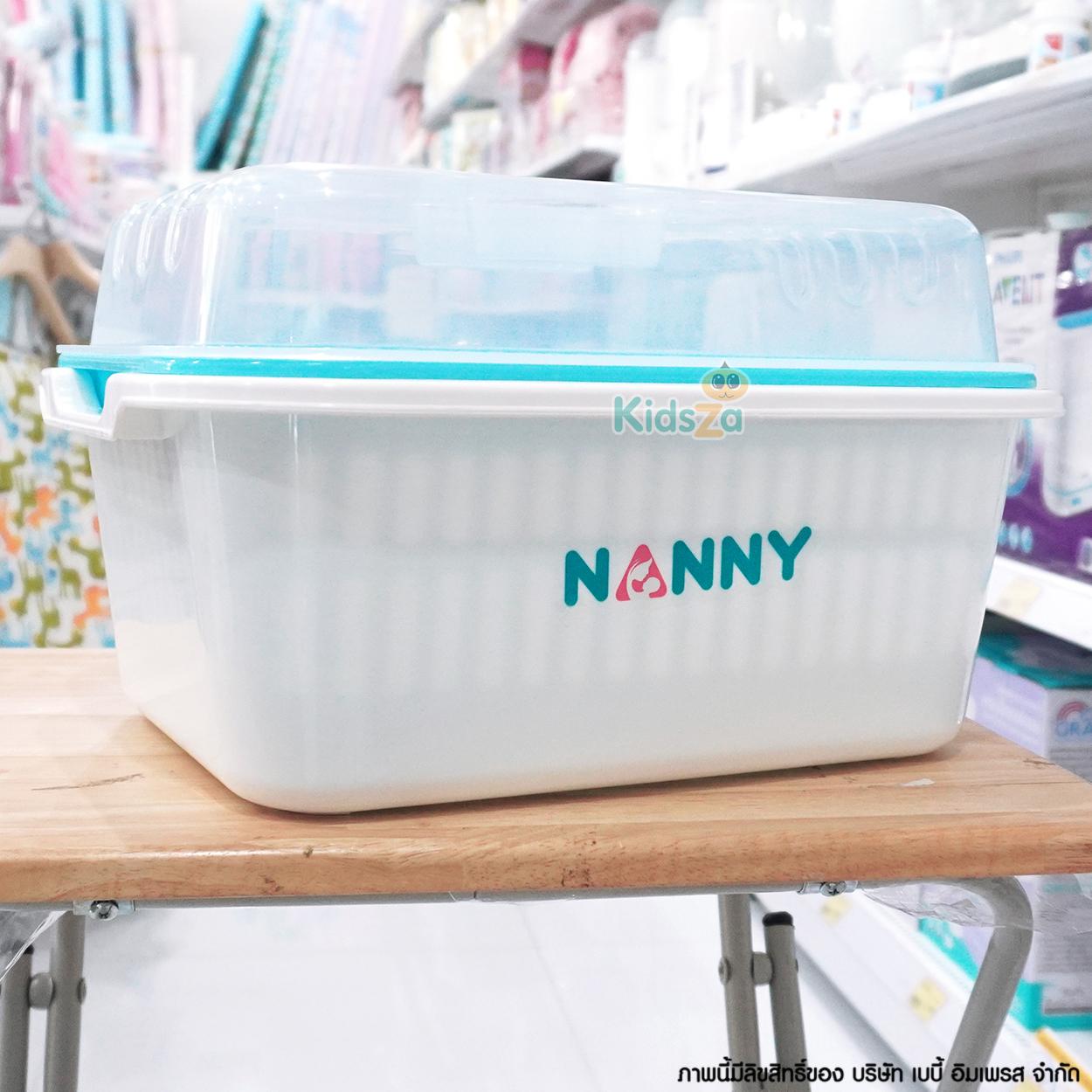 Nanny ตะกร้าคว่ำขวดนม แบบมีฝาปิด Baby Bottle Drying Basket