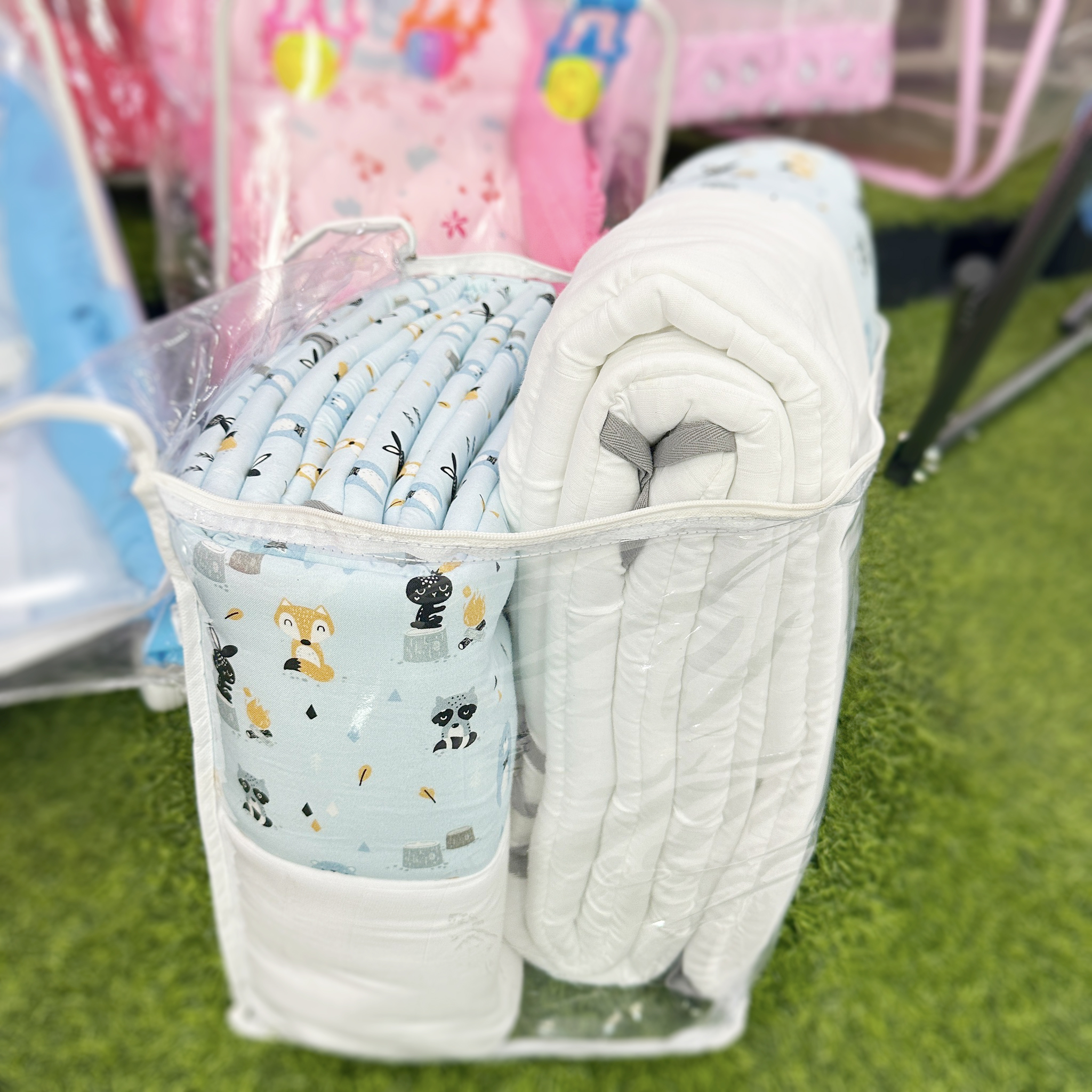 Airy ผ้ากั้นขอบเตียง ผ้ากั้นเตียง หายใจผ่านได้ Breathable Crib Bumper