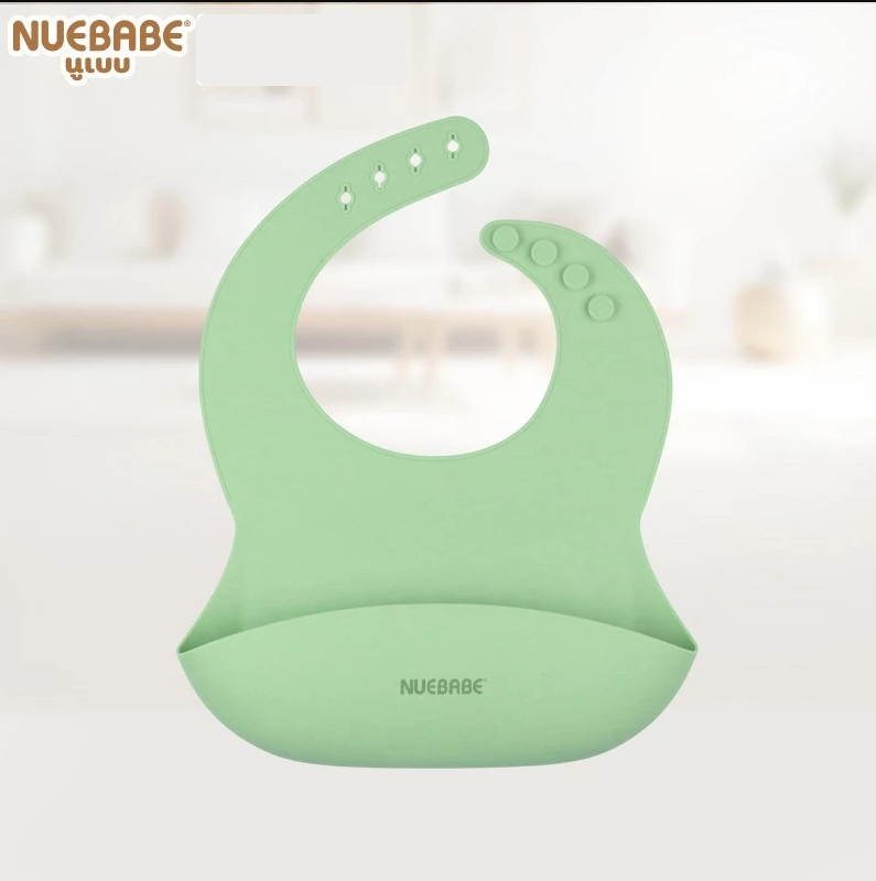 Nuebabe ผ้ากันเปื้อนซิลิโคน Babe Matte สำหรับเด็ก 6เดือนขึ้นไป
