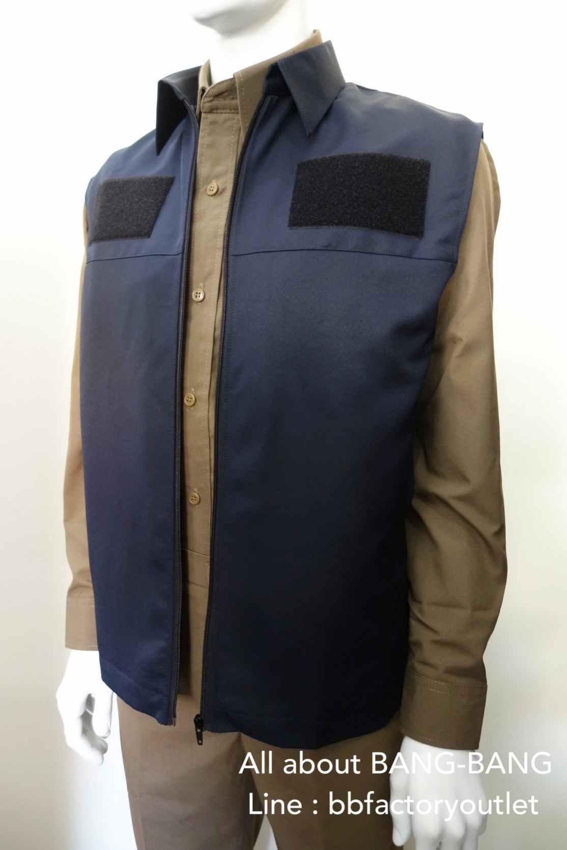 เสื้อกั๊กกรมการปกครอง ปกเชิ้ต ยี่ห้อ POON POON by BANG BANG