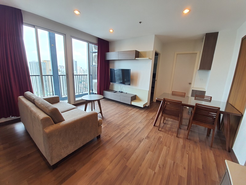 ให้เช่าคอนโด ชีวาทัย อินเตอร์เชนจ์ พื้นที่ 54 ตร.ม. 2 ห้องนอน เช่า 22,000 บ/ด