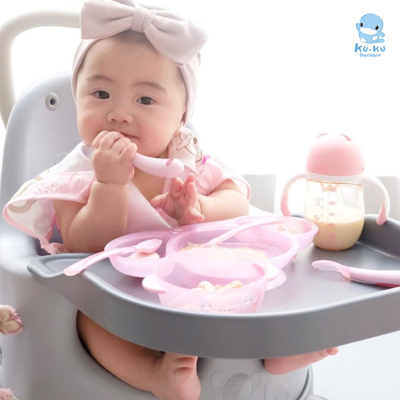 KU.KU Duckbill ผ้ากันเปื้อนกันน้ำ ผ้ากันเปื้อนรอเศษอาหาร ผ้ากันเปื้อน สำหรับเด็ก Infant Waterproof Bib