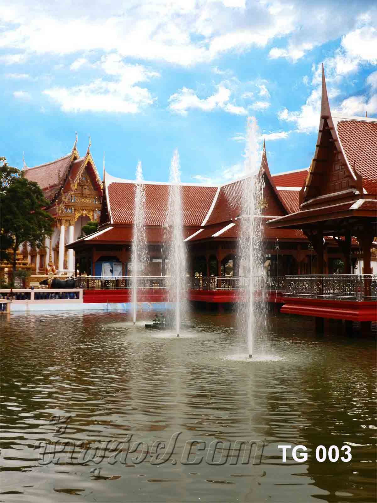 น้ำพุขาตั้ง 6 ชุด พร้อม Strainer ที่วัดตะโก จ.อยุธยา