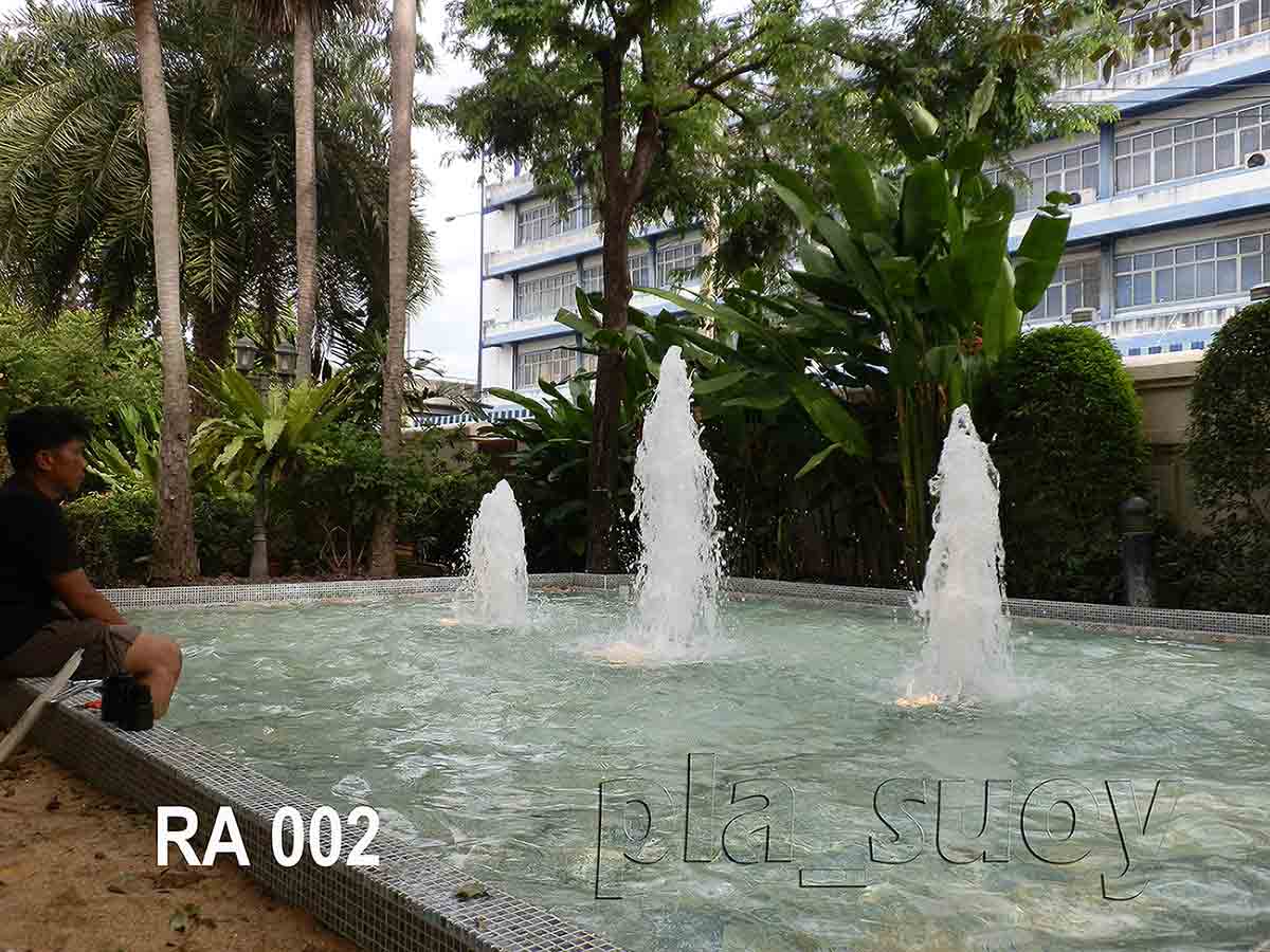 น้ำพุ ฮวงจุ้ย หน้าบ้านคุณลีลา ที่สุขุมวิท 71