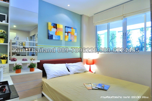 ให้เช่าลุมพินี คอนโดทาวน์ รามอินทรา-นวมินทร์ พื้นที่ 25 ตร.ม. 1 ห้องนอน เช่า 5,500 บ/ด