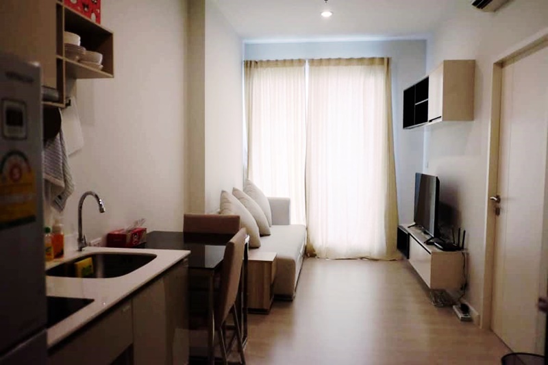 ให้เช่าคอนโด เดอะ นิช ไพร์ด ทองหล่อ-เพชรบุรี พื้นที่ 33 ตร.ม. 1 ห้องนอน เช่า 12,000 บ/ด