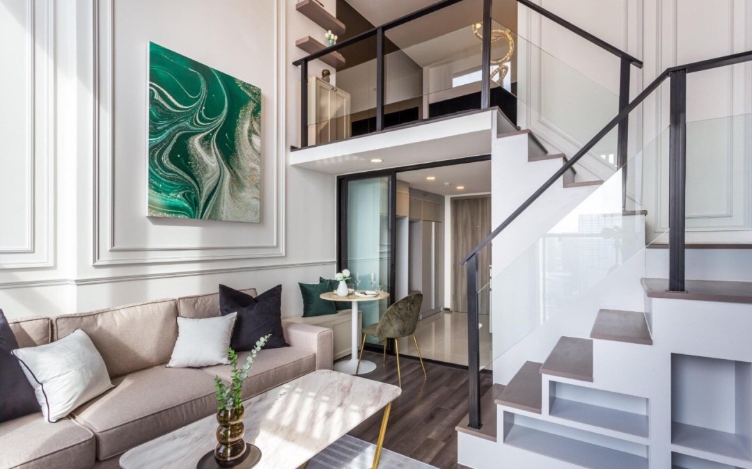 ให้เช่า ไนท์บริดจ์ สเปซ รัชโยธิน 38 ตร.ม Duplex 1 ห้องนอน ราคา 35,000 บาท/เดือน