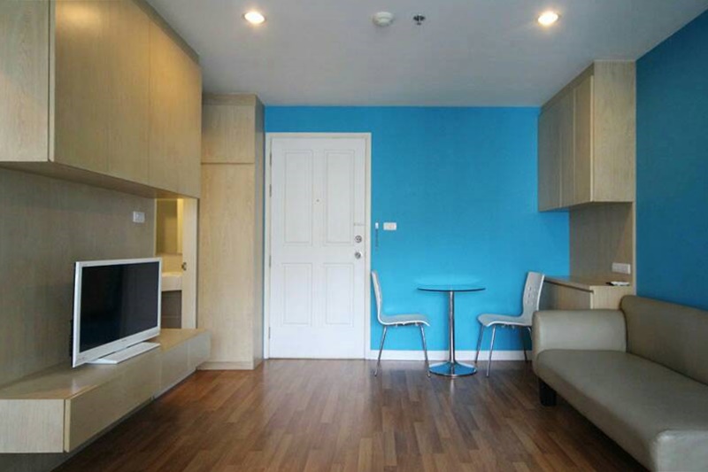 ให้เช่าคอนโด ลุมพินี เพลส รามอินทรา-หลักสี่ พื้นที่ 35 ตร.ม. 1 ห้องนอน เช่า 9,000 บ/ด