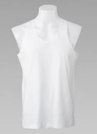 เสื้อกล้ามสีขาว ตราห่านคู่ ขนาด 34 - 36 - 38